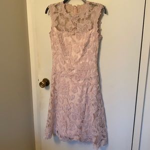 Brand new with tags Tadashi Shoji pink lace dress